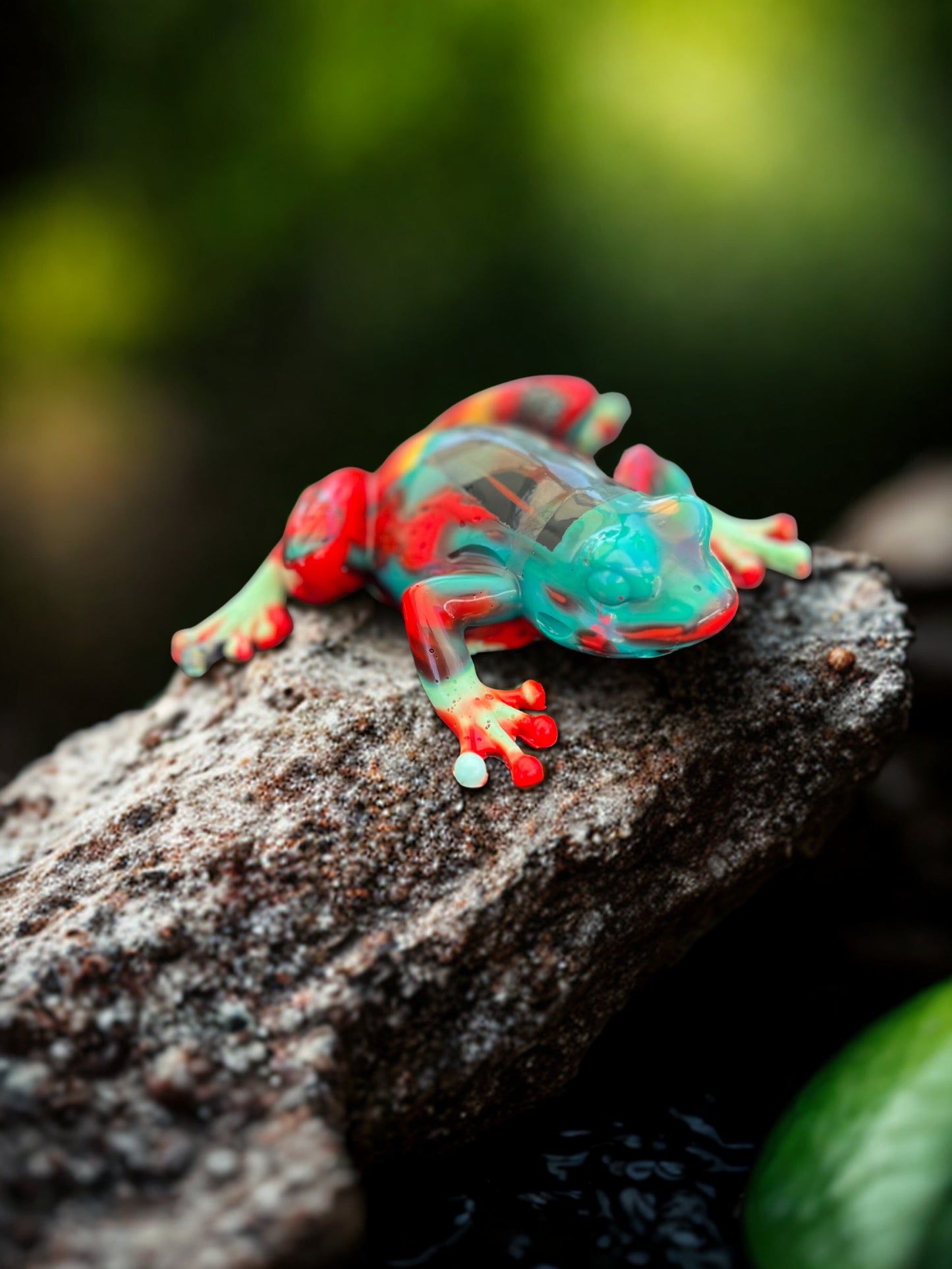 Definitely Posionous Frog (recycled PLA filament)