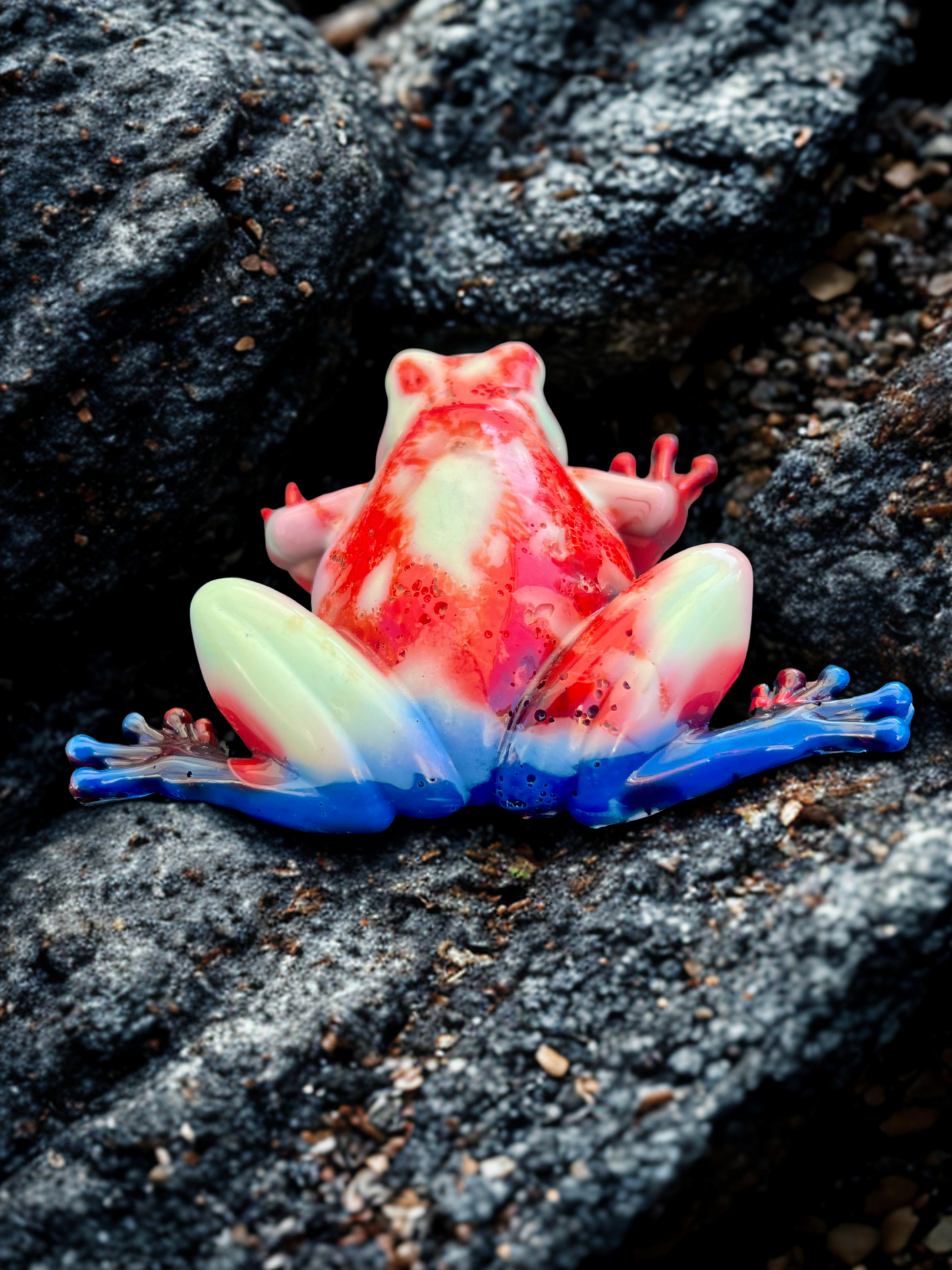 Where Mint and Red Collide Frog (recycled PLA filament) (Copy)