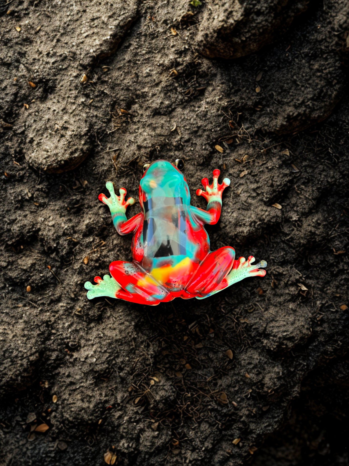 Definitely Posionous Frog (recycled PLA filament)