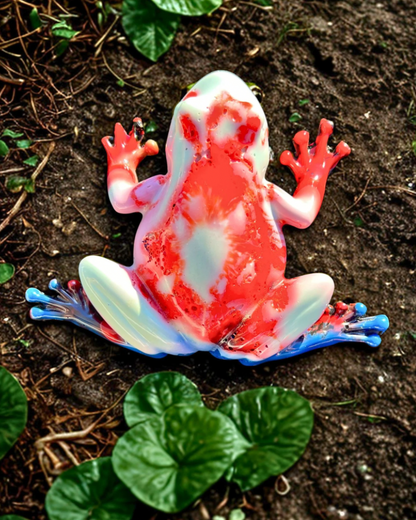 Where Mint and Red Collide Frog (recycled PLA filament) (Copy)